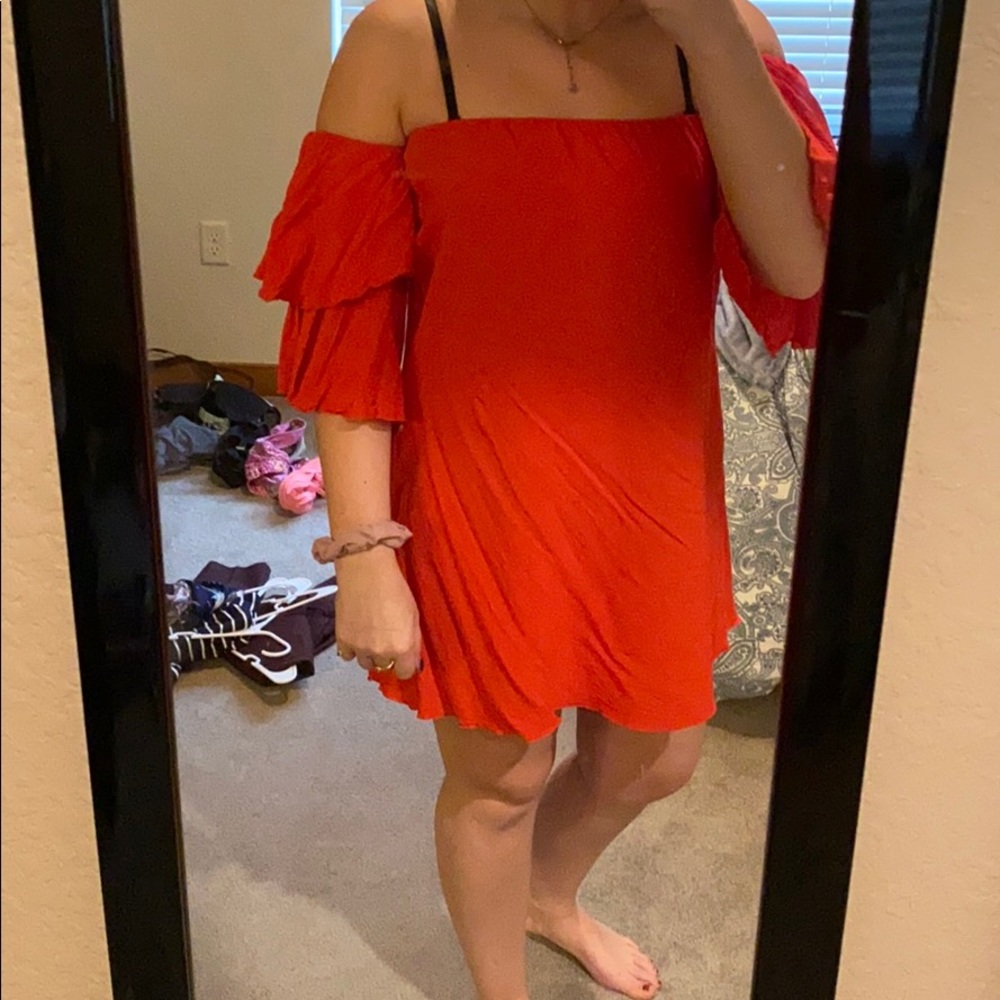 Strapless Red Dress